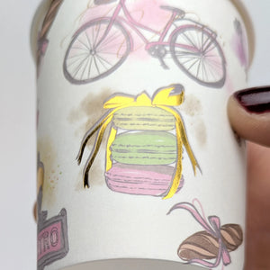 Paris Paper Cups, Set of 8