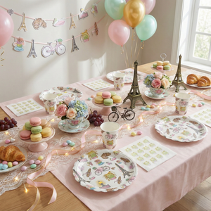 Paris Paper Cups, Set of 8