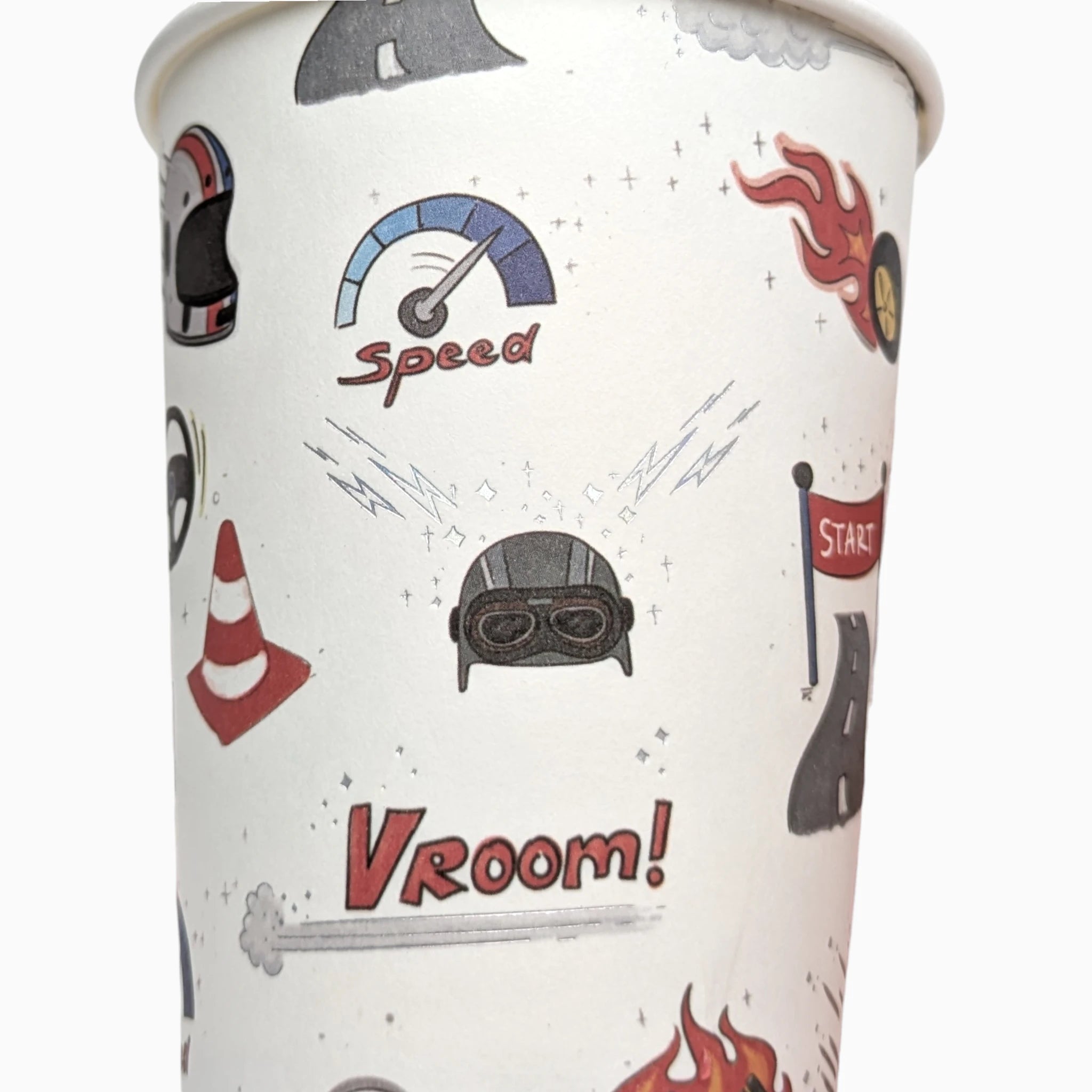 Racing Paper Cups, Set of 8