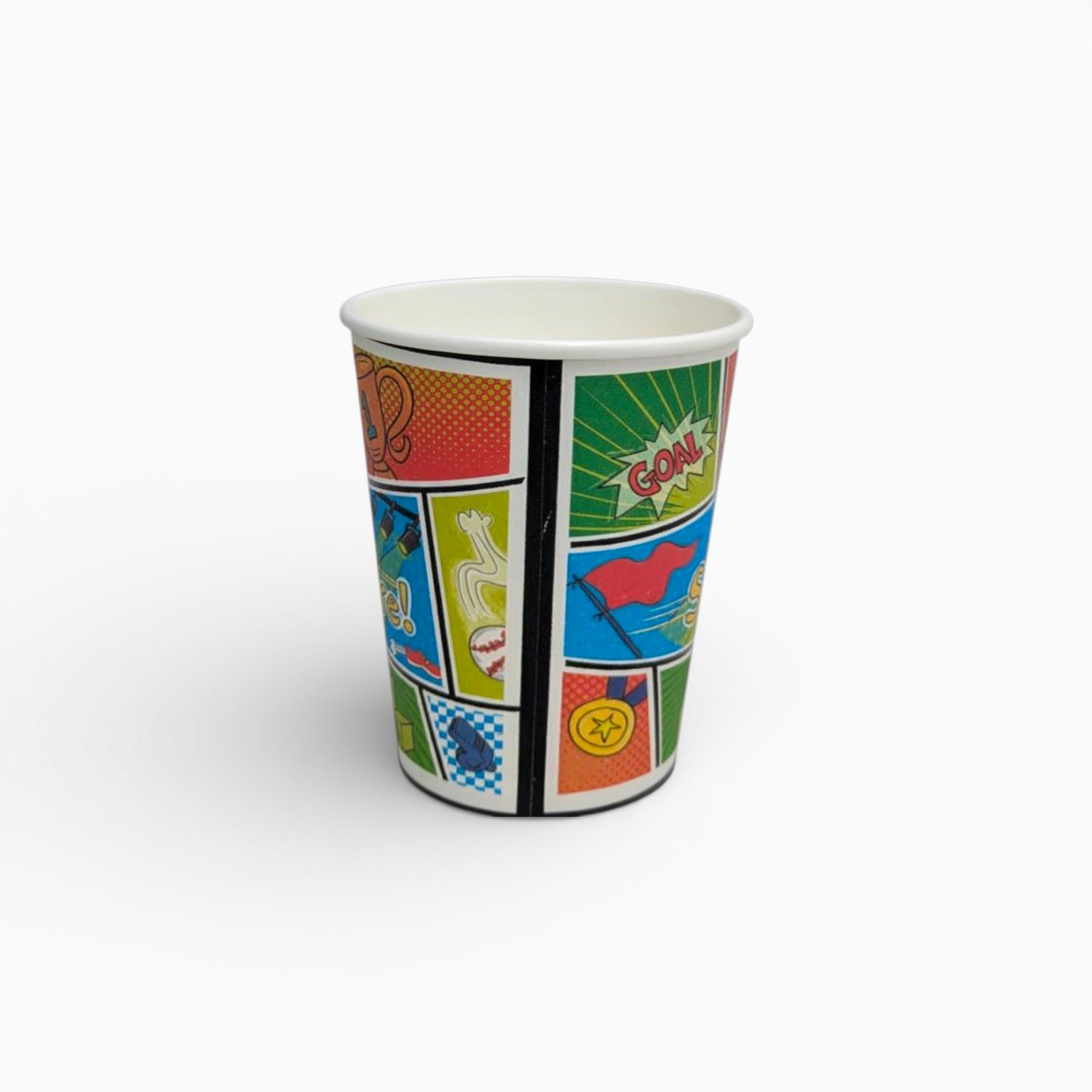 Sports Paper Cups, Set of 8