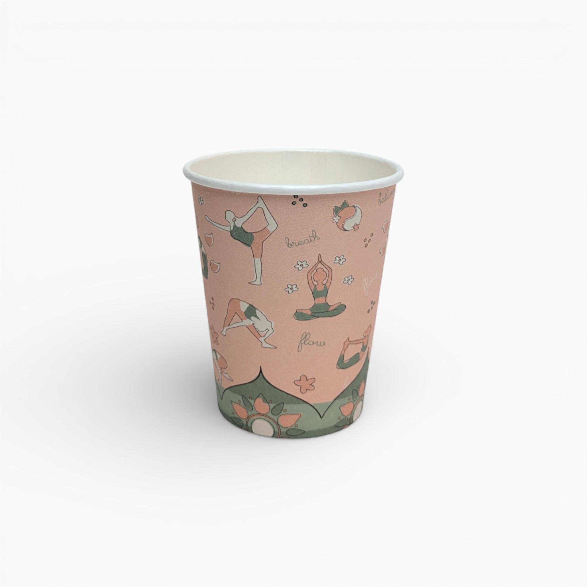 Yoga Paper Cups, Set of 8