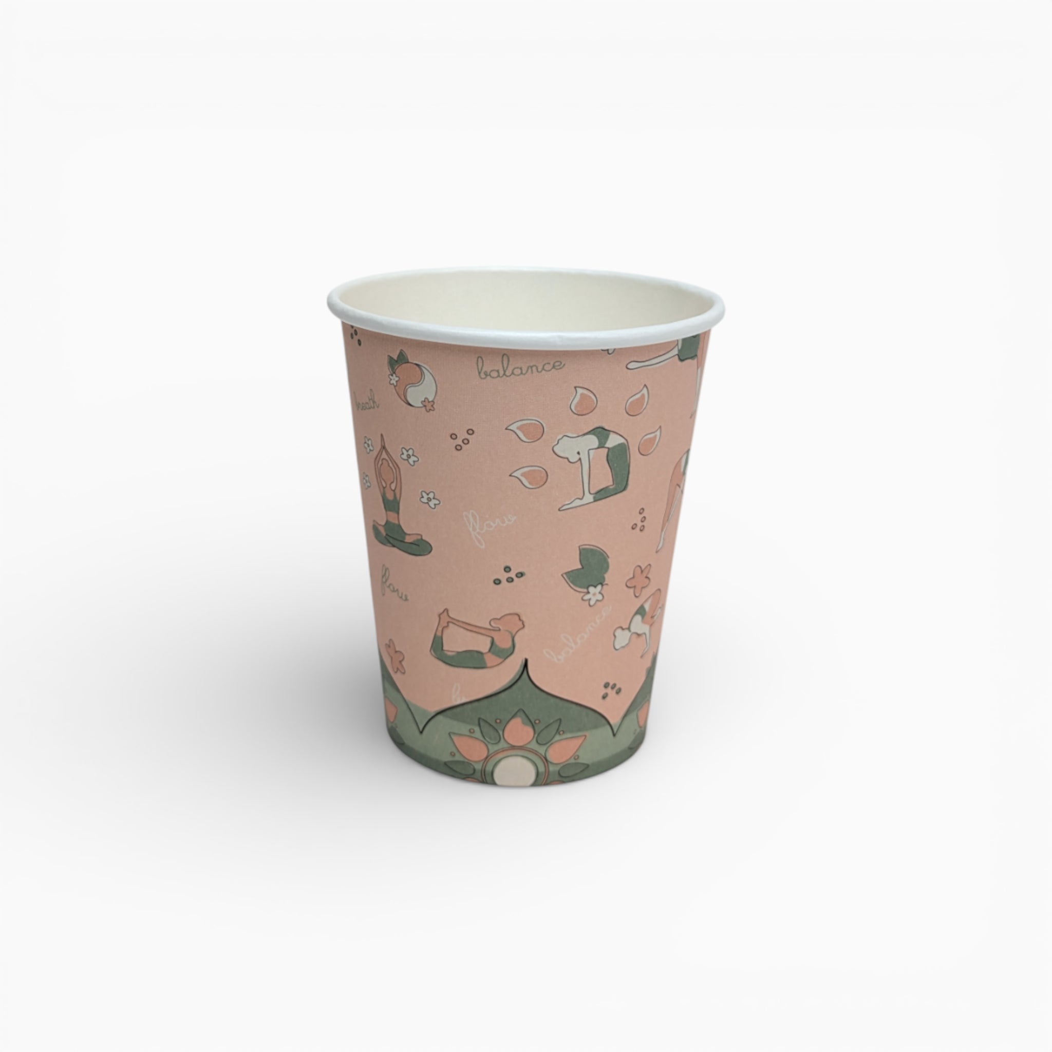 Yoga Paper Cups, Set of 8