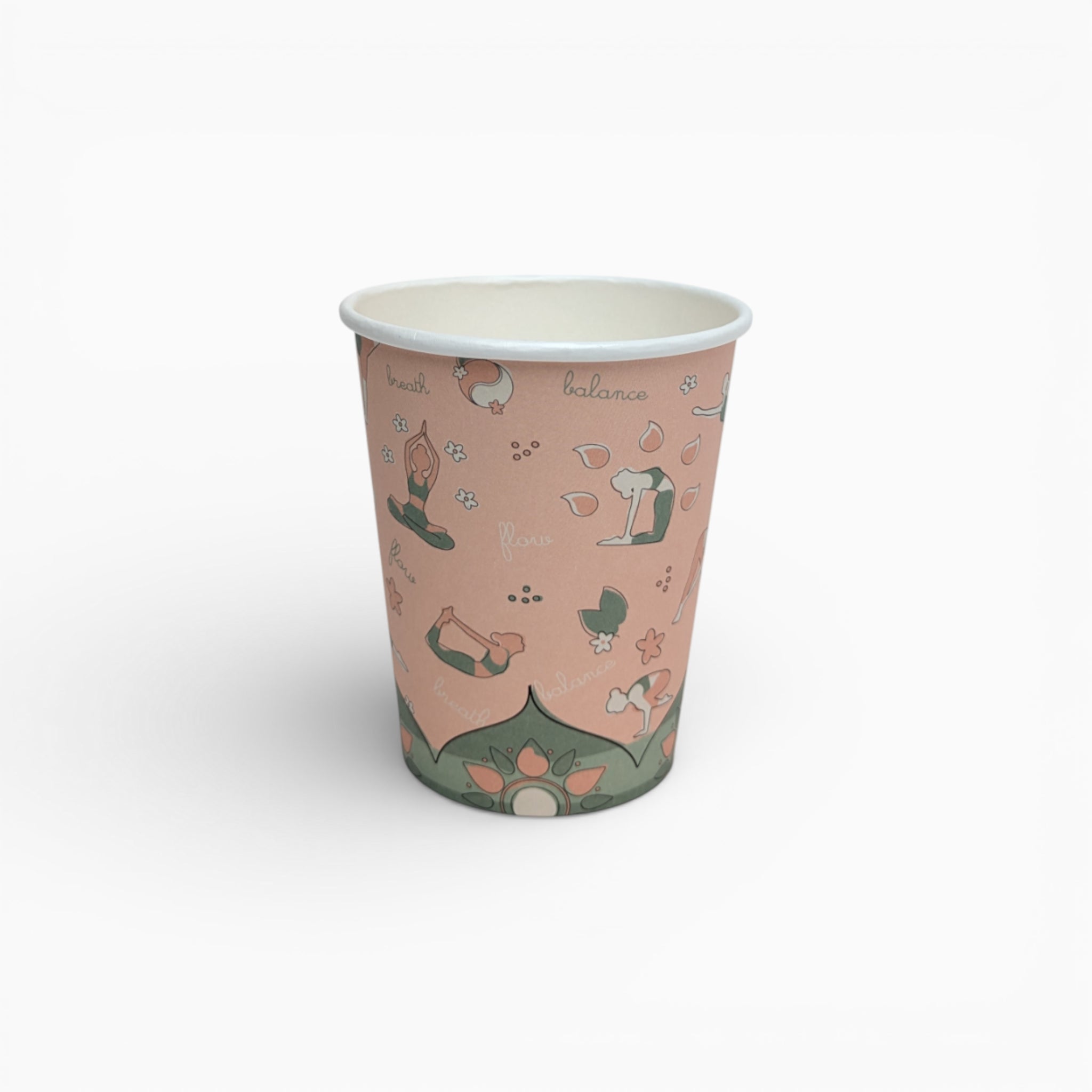 Yoga Paper Cups, Set of 8