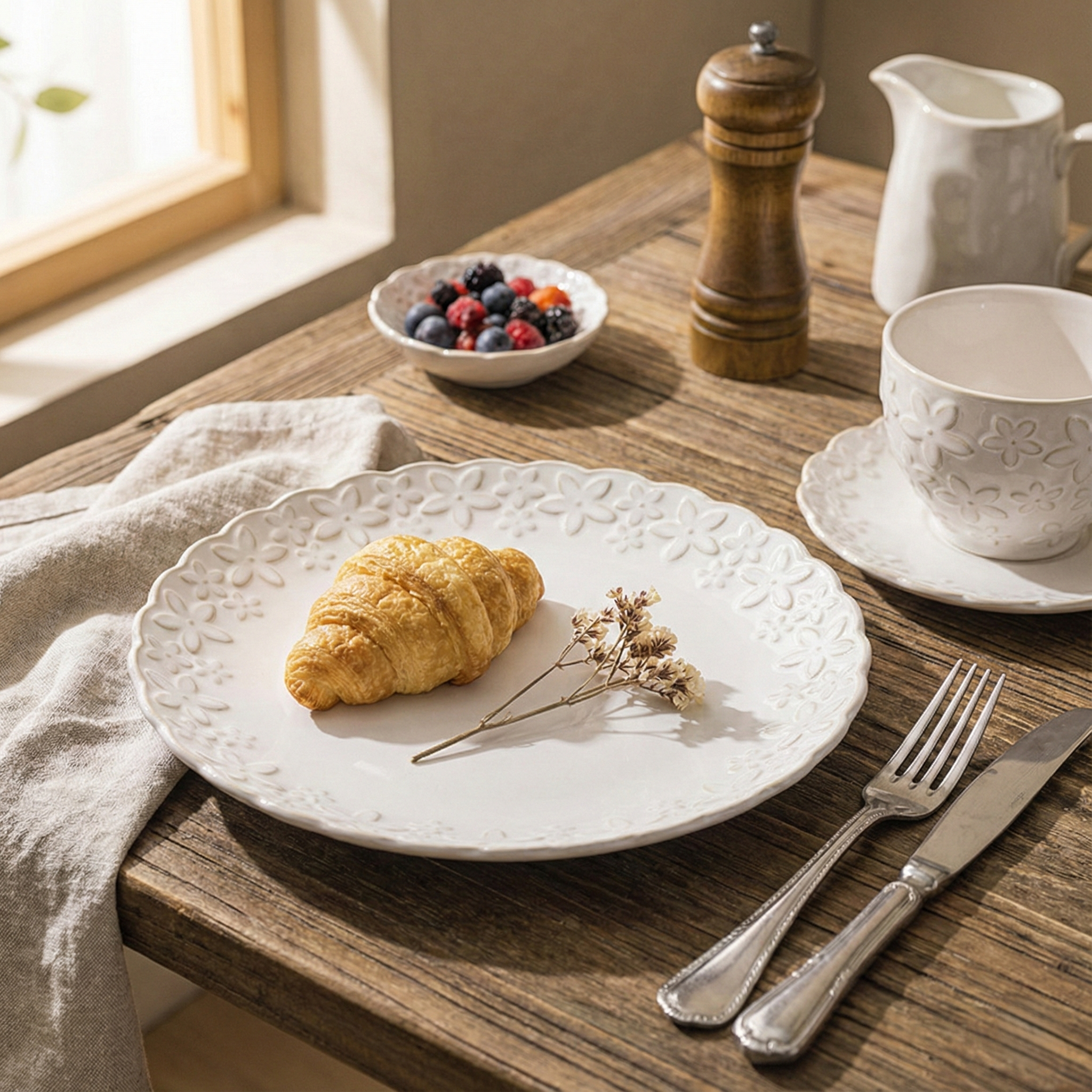 Daisy Dinner Plates, Set of 2