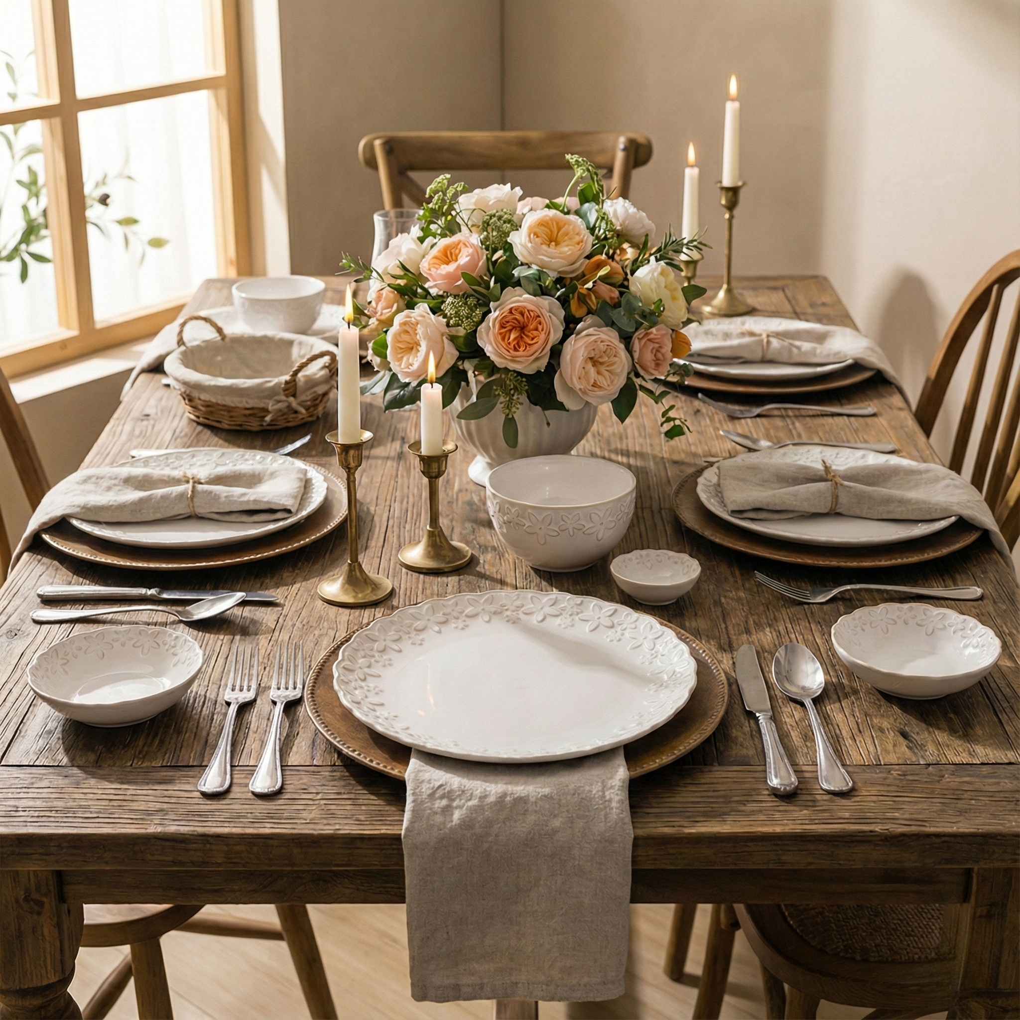 Daisy Dinner Plates, Set of 2