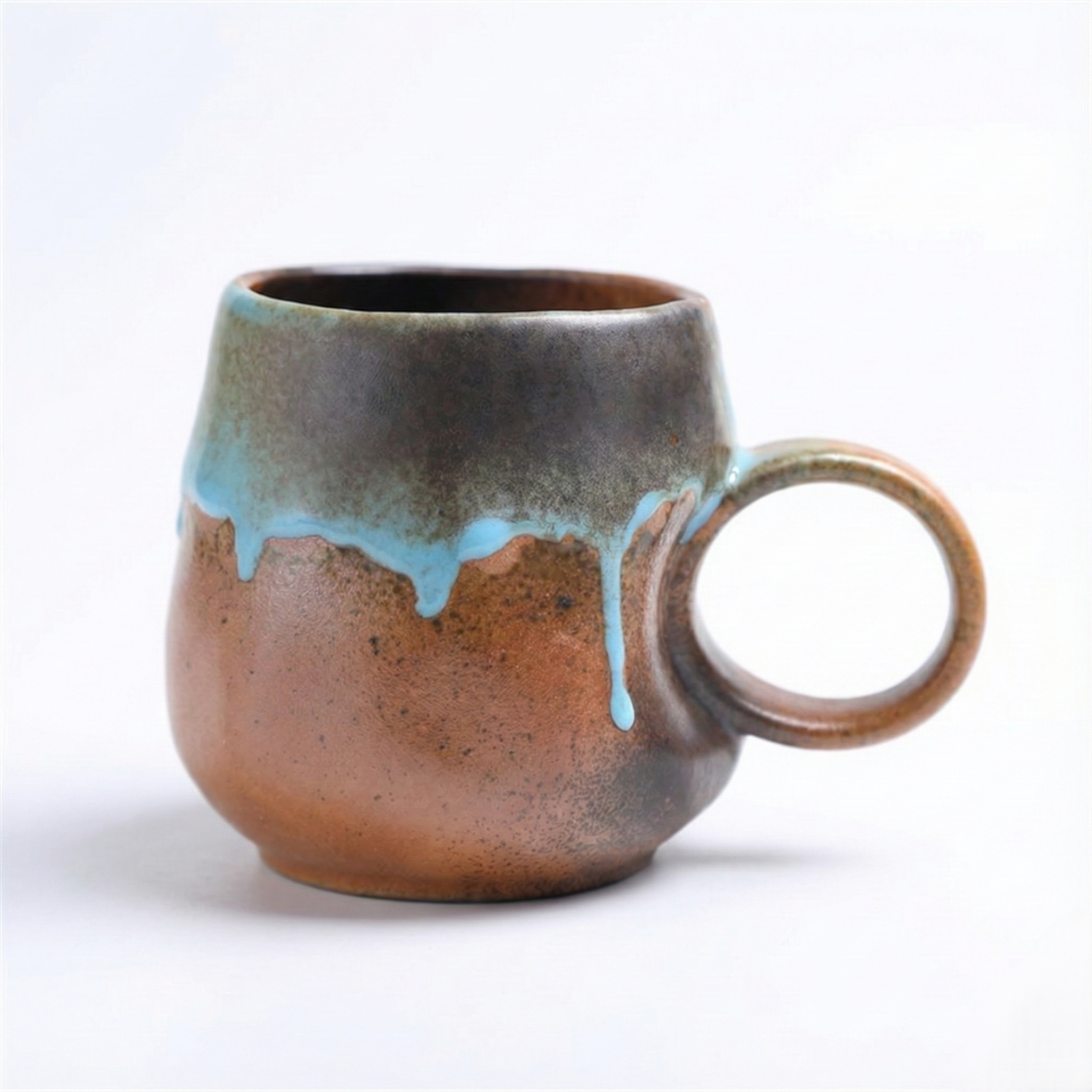 Turquoise Drift Two Tone Ceramic Mug