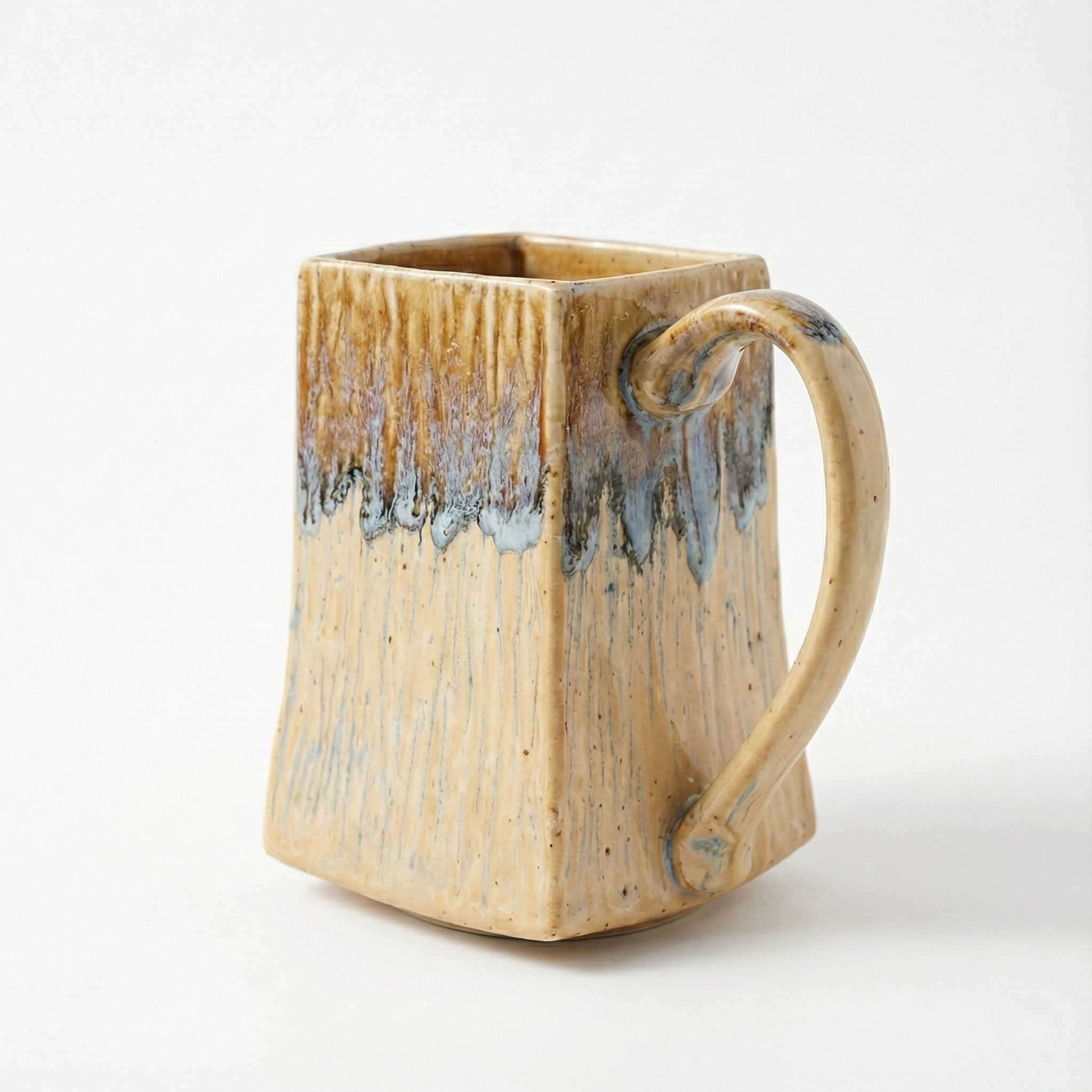 Honey Drip Square Ceramic Mug