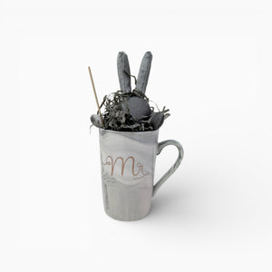 Black Faux Leather Journal & Mug Gift Set