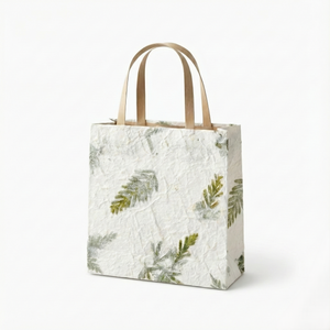 Leaf Paper Gift Bags, Set of 5