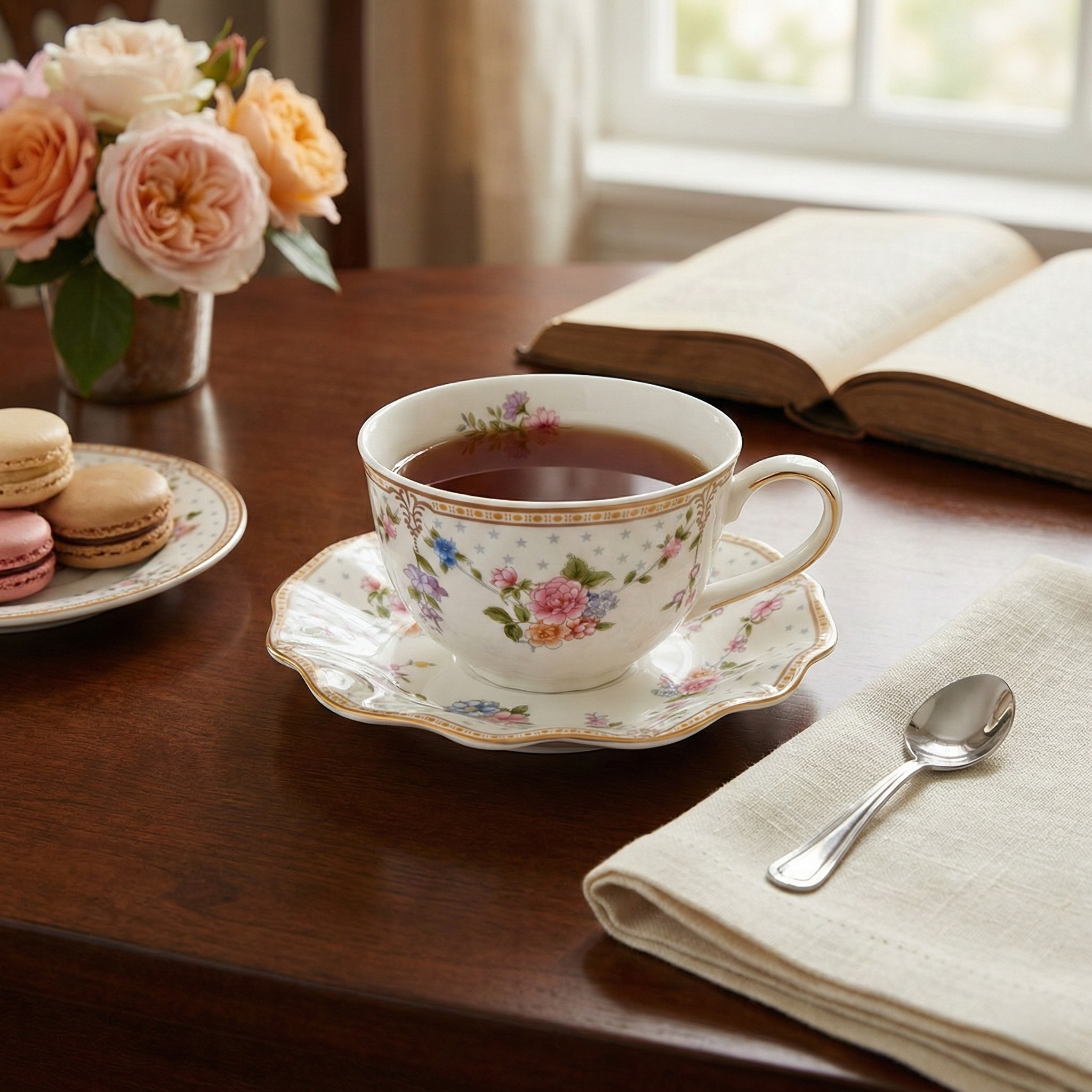 Classic Floral Cup & Saucer