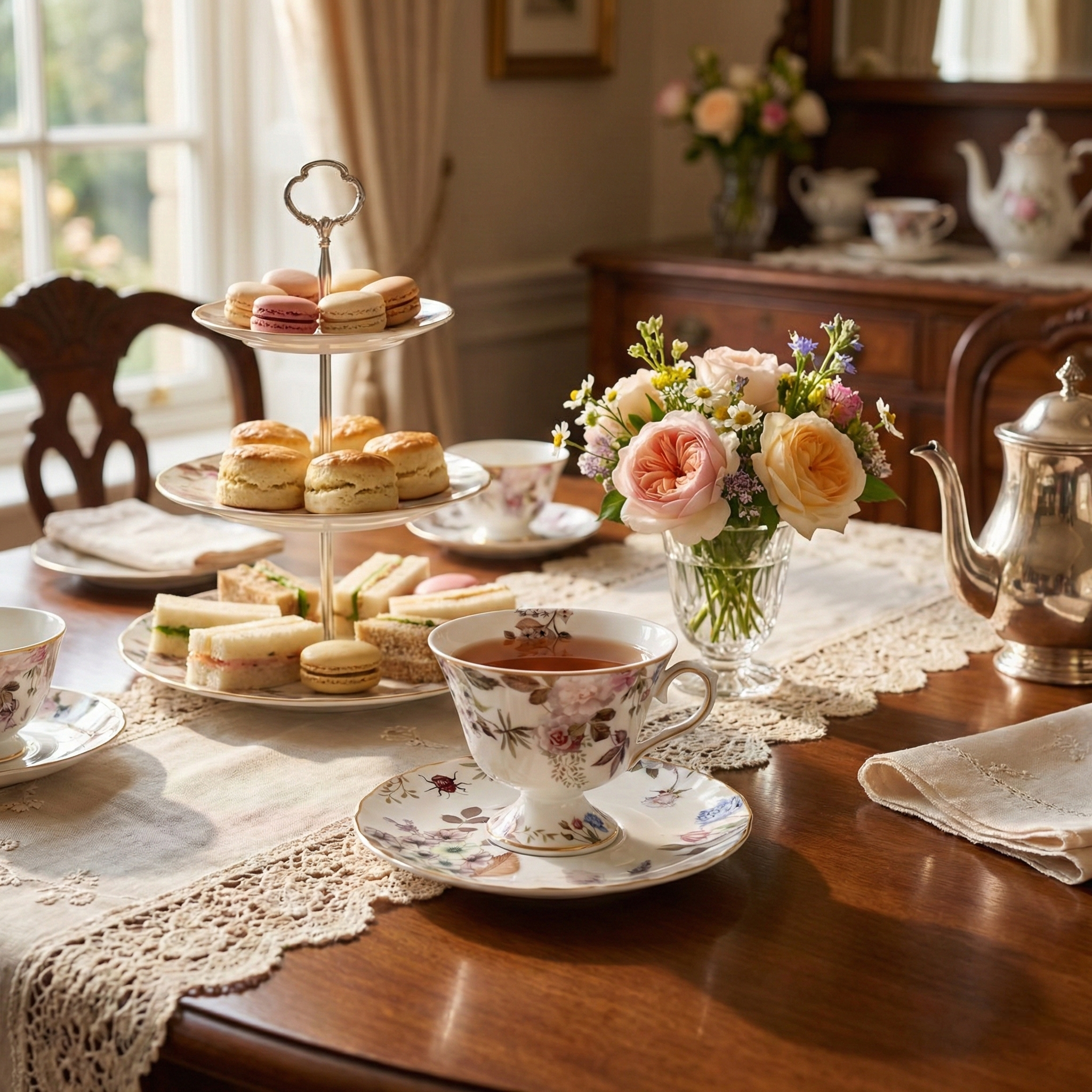 Summer Meadow Floral Cup & Saucer