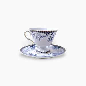 Blue Floral Cup & Saucer