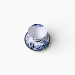 Blue Floral Cup & Saucer