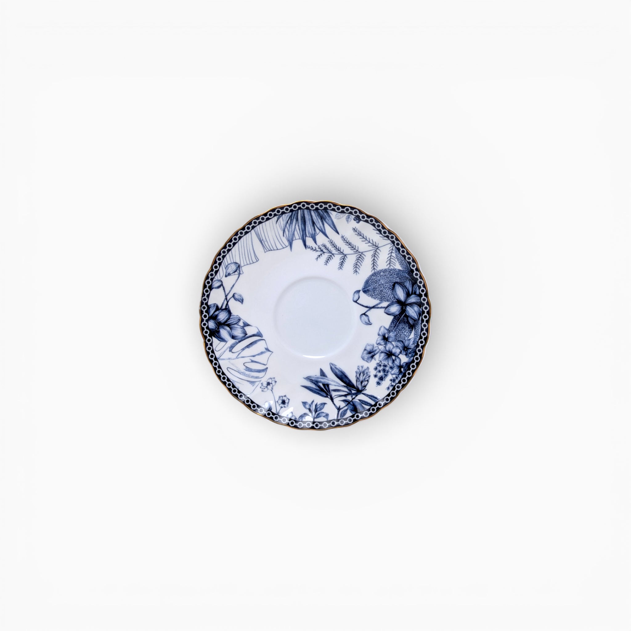 Blue Floral Cup & Saucer