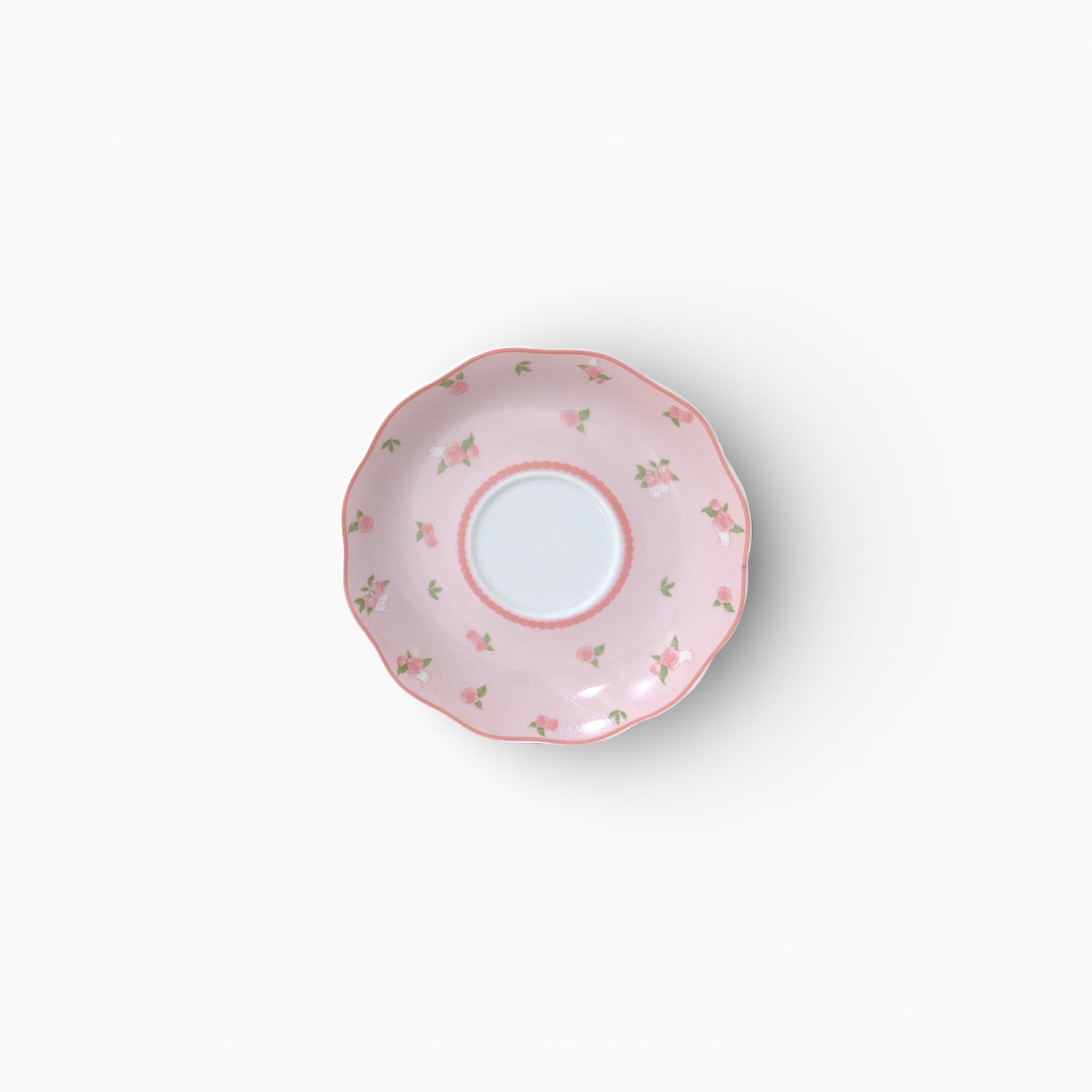 Blush Pink Floral Cup & Saucer