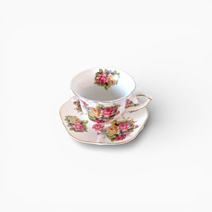 Bold Bouquet Floral Cup & Saucer