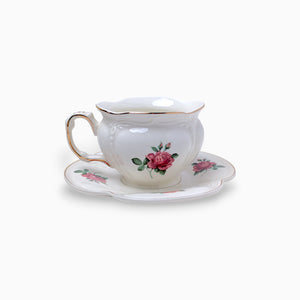Rose Floral Cup & Saucer