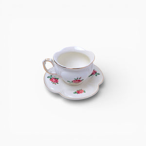 Rose Floral Cup & Saucer