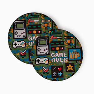 Gamer Wood Coasters, Set of 5