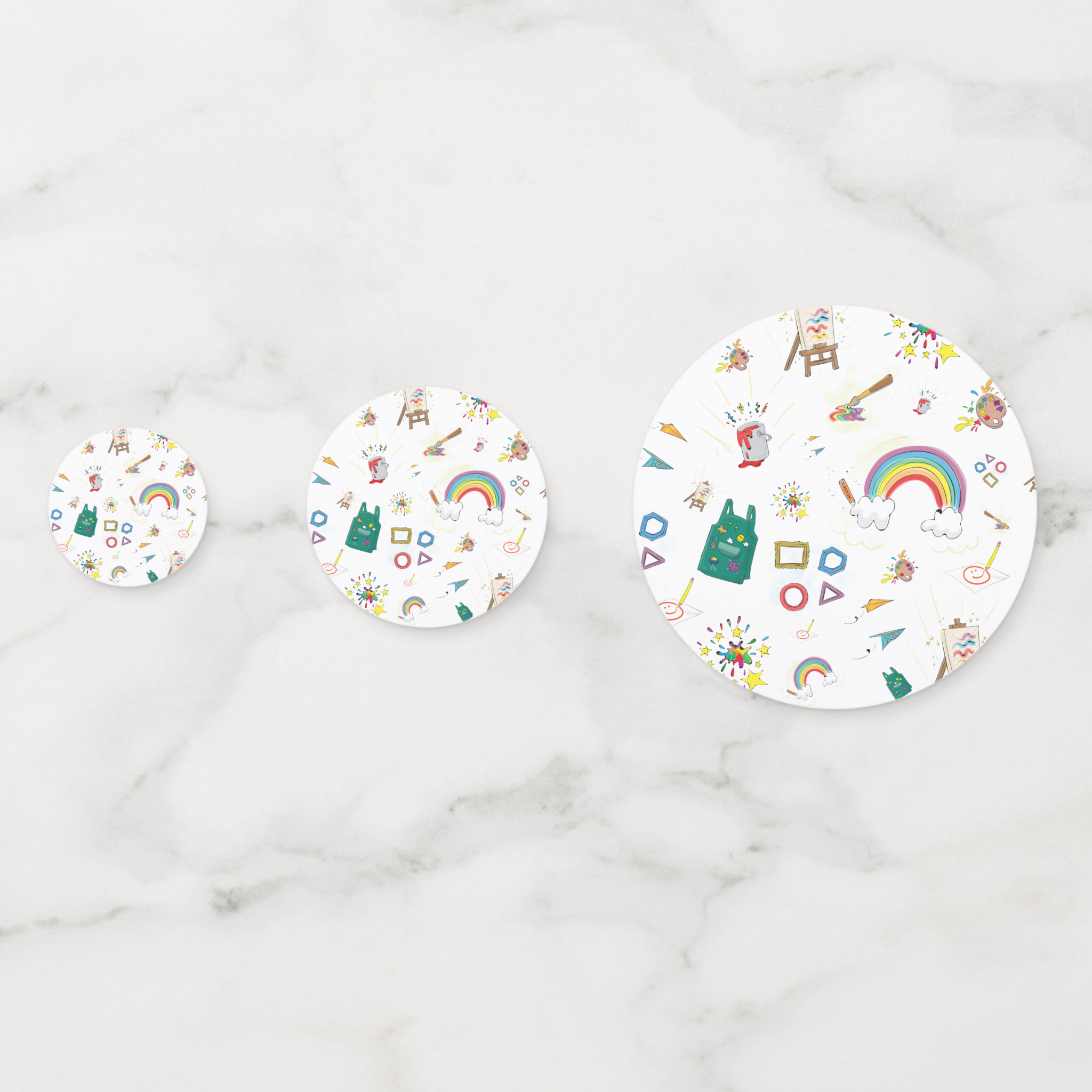 Artists Cardstock Table Confetti 60 Piece Set