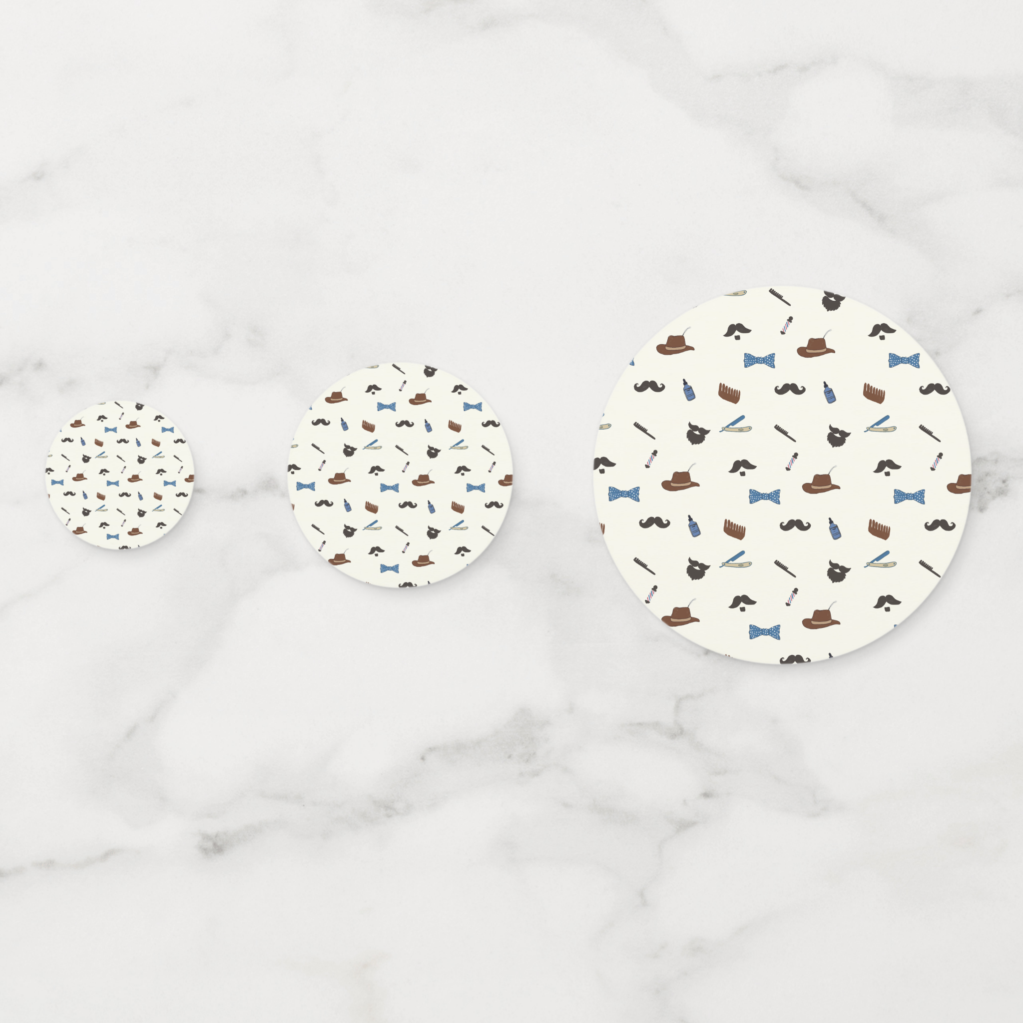 Beard Cardstock Table Confetti 60 Piece Set