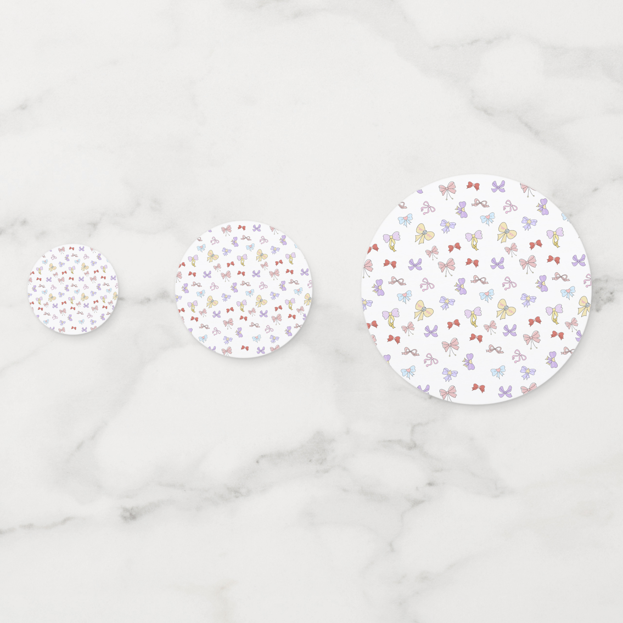 Bows Cardstock Table Confetti 60 Piece Set