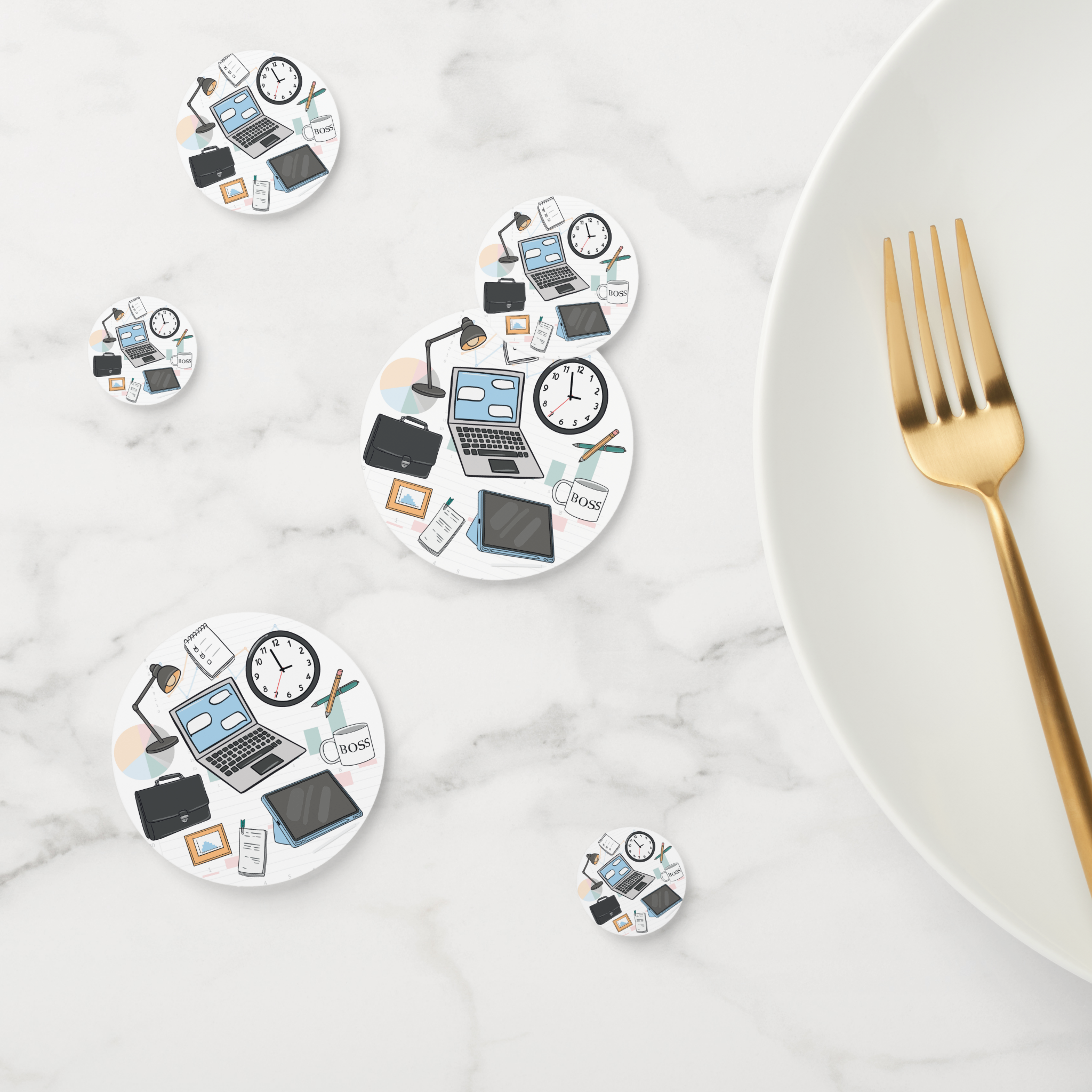 Business Cardstock Table Confetti 60 Piece Set