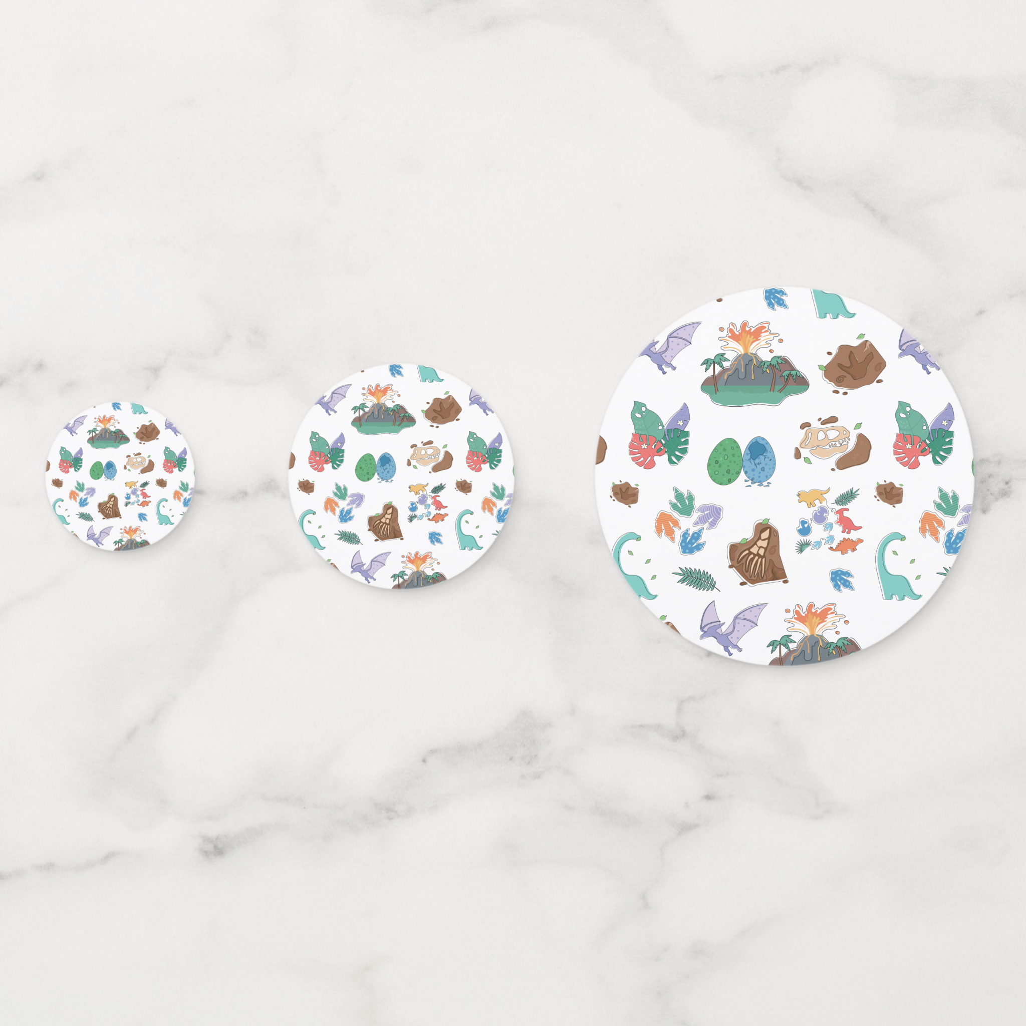 Dinosaur Cardstock Table Confetti 60 Piece Set