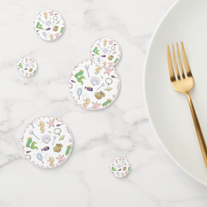Mermaid Cardstock Table Confetti 60 Piece Set