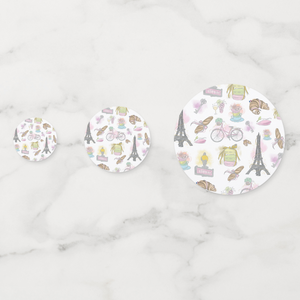 Paris Cardstock Table Confetti 60 Piece Set