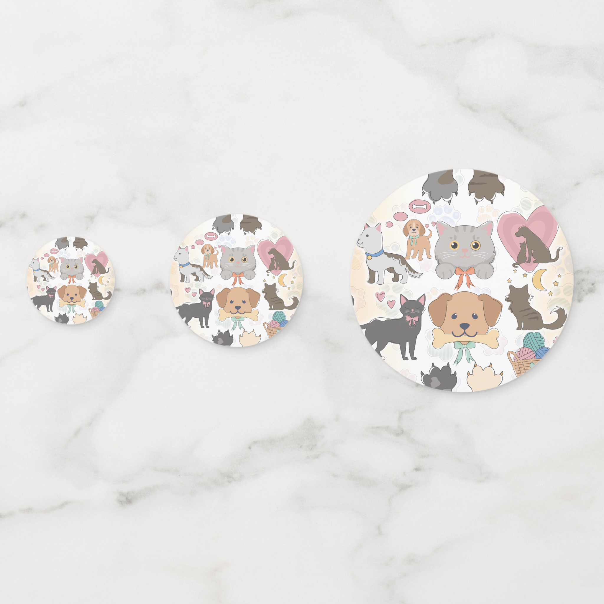 Puppies Cardstock Table Confetti 60 Piece Set