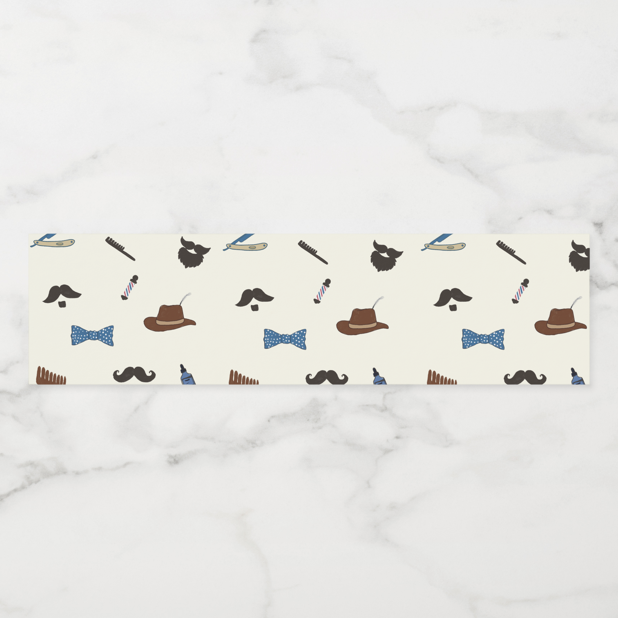 Beard Water Bottle Labels, Set of 4