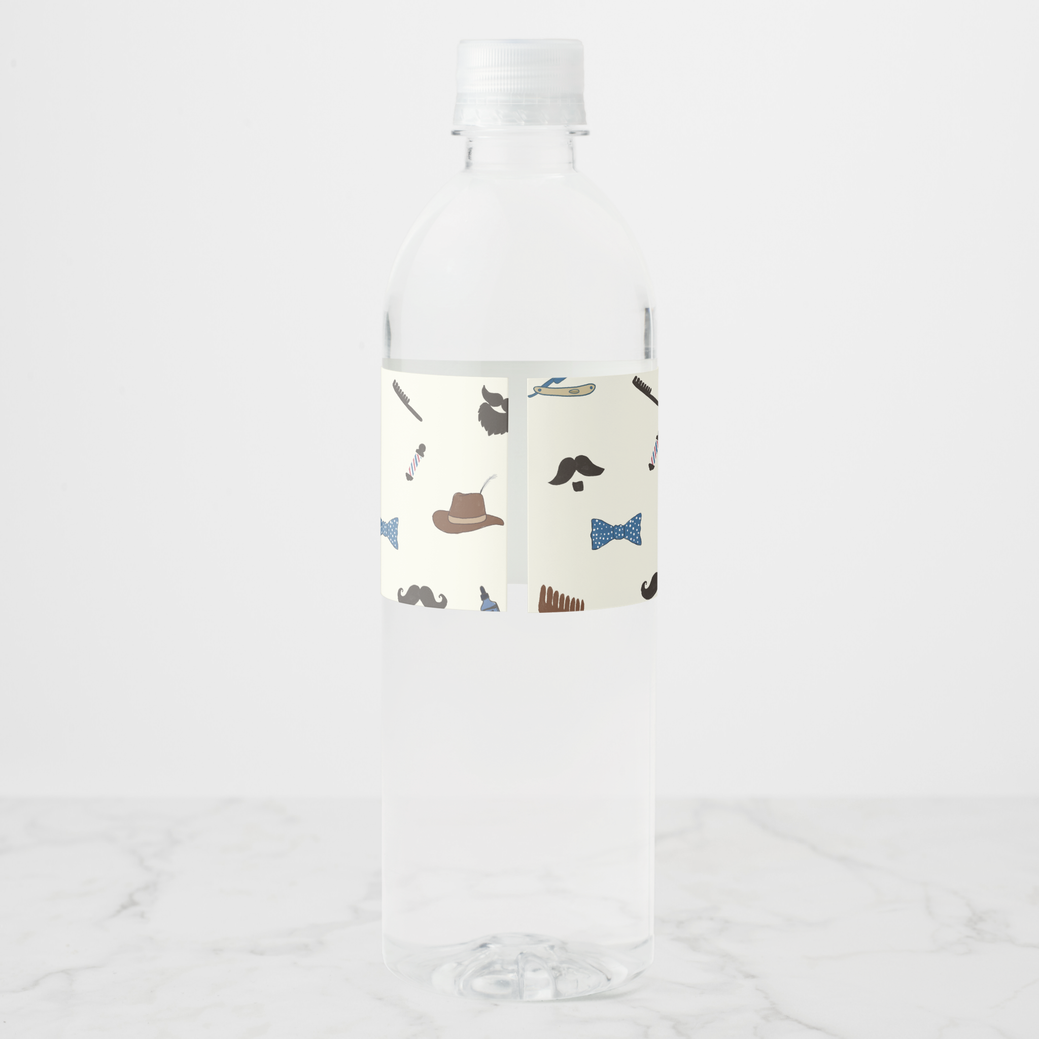 Beard Water Bottle Labels, Set of 4