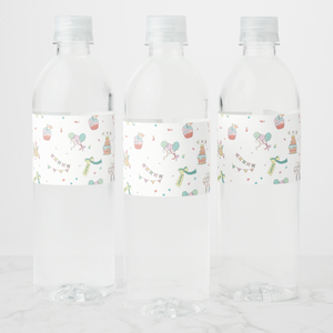 Birthday Water Bottle Labels, Set of 4