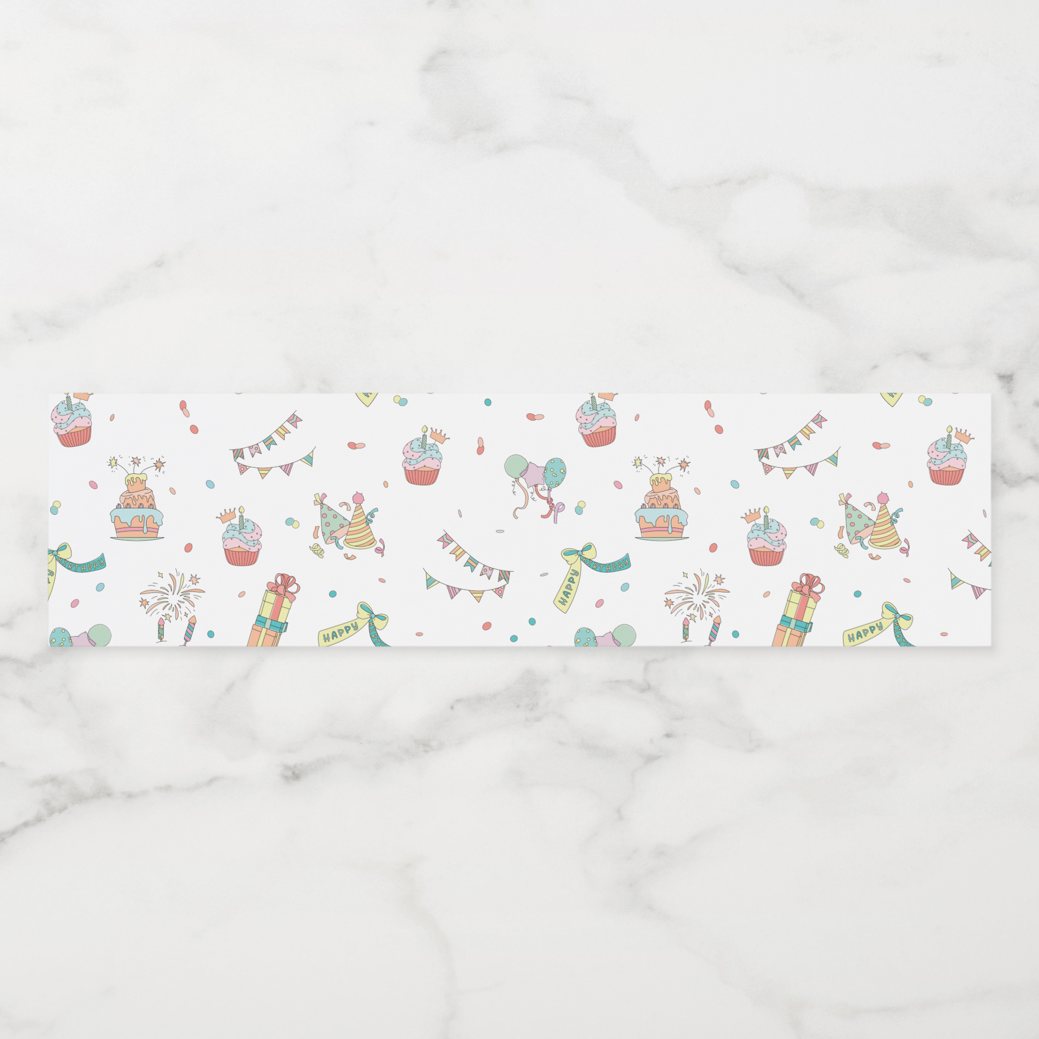 Birthday Water Bottle Labels, Set of 4