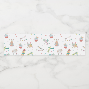 Birthday Water Bottle Labels, Set of 4