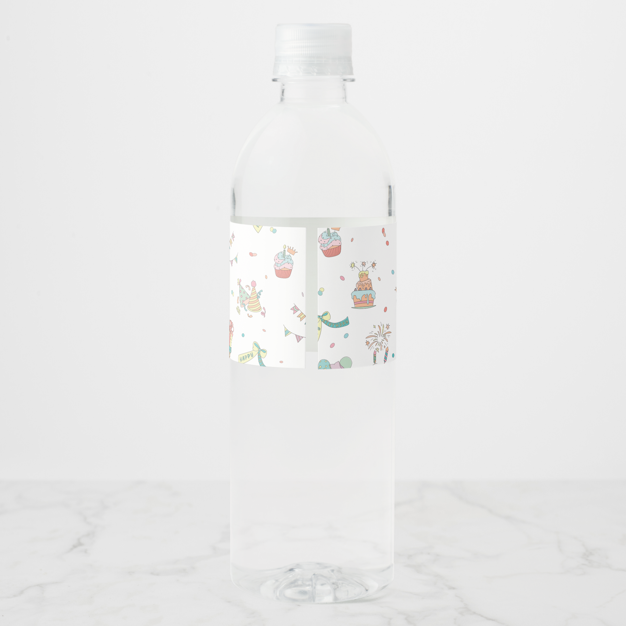 Birthday Water Bottle Labels, Set of 4