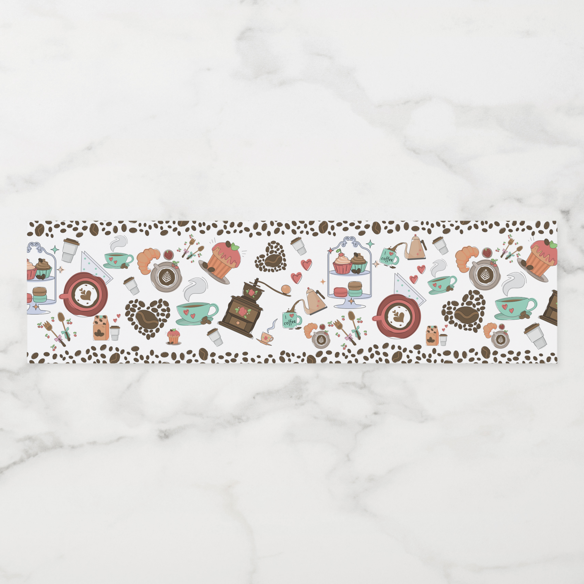 Coffee Water Bottle Labels, Set of 4