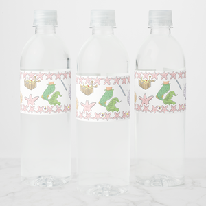 Mermaid Water Bottle Labels, Set of 4