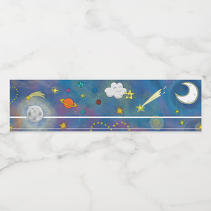 Stars Water Bottle Labels, Set of 4