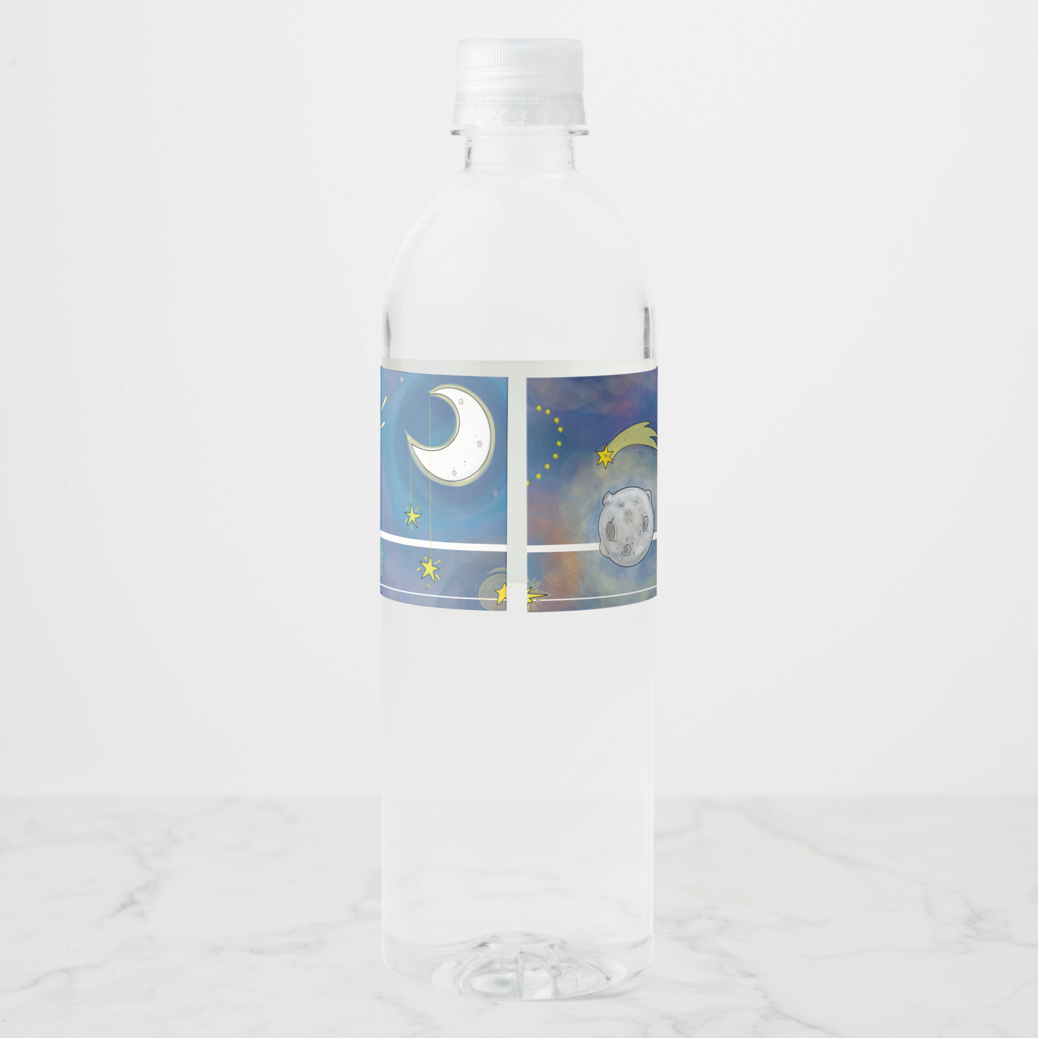 Stars Water Bottle Labels, Set of 4