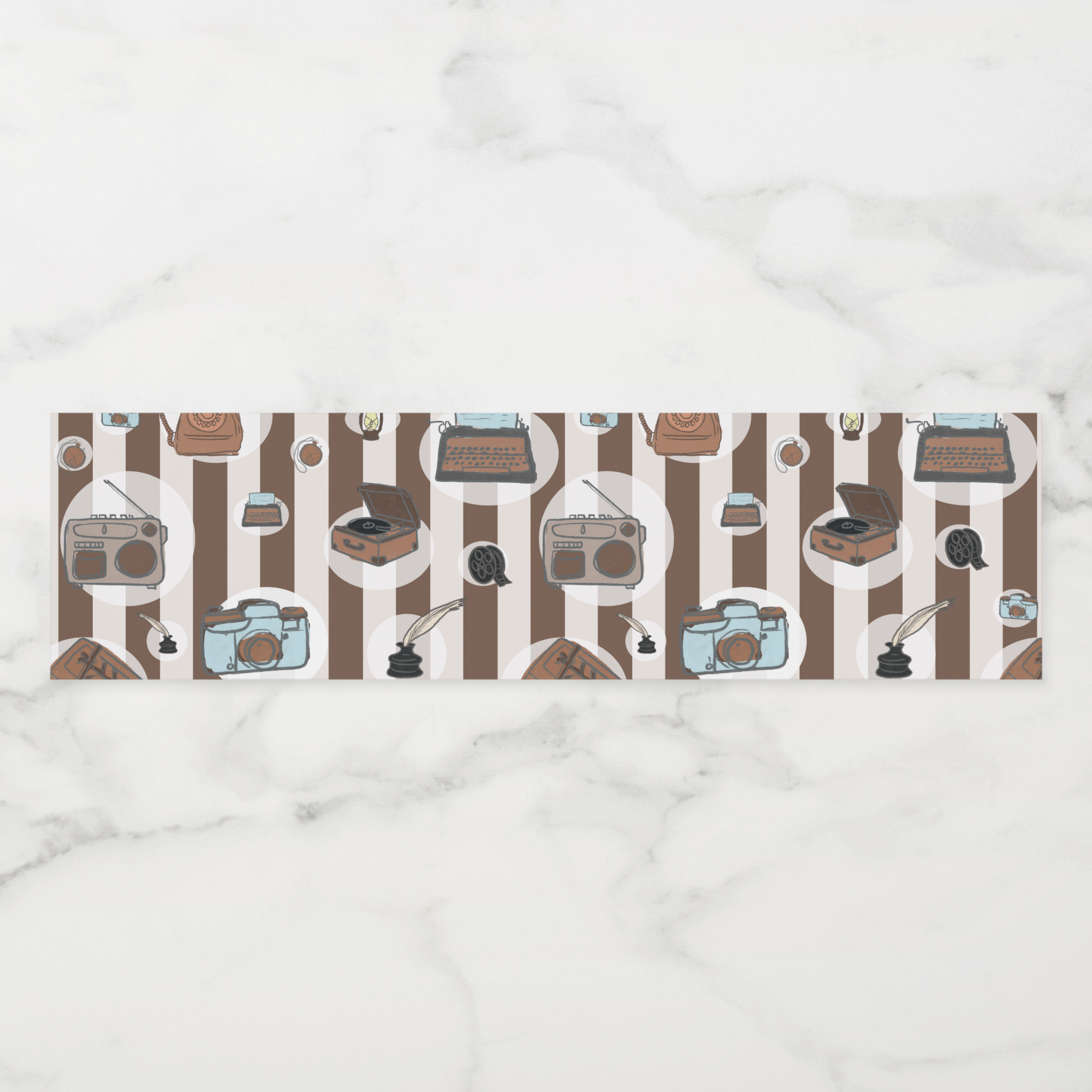 Vintage Water Bottle Labels, Set of 4