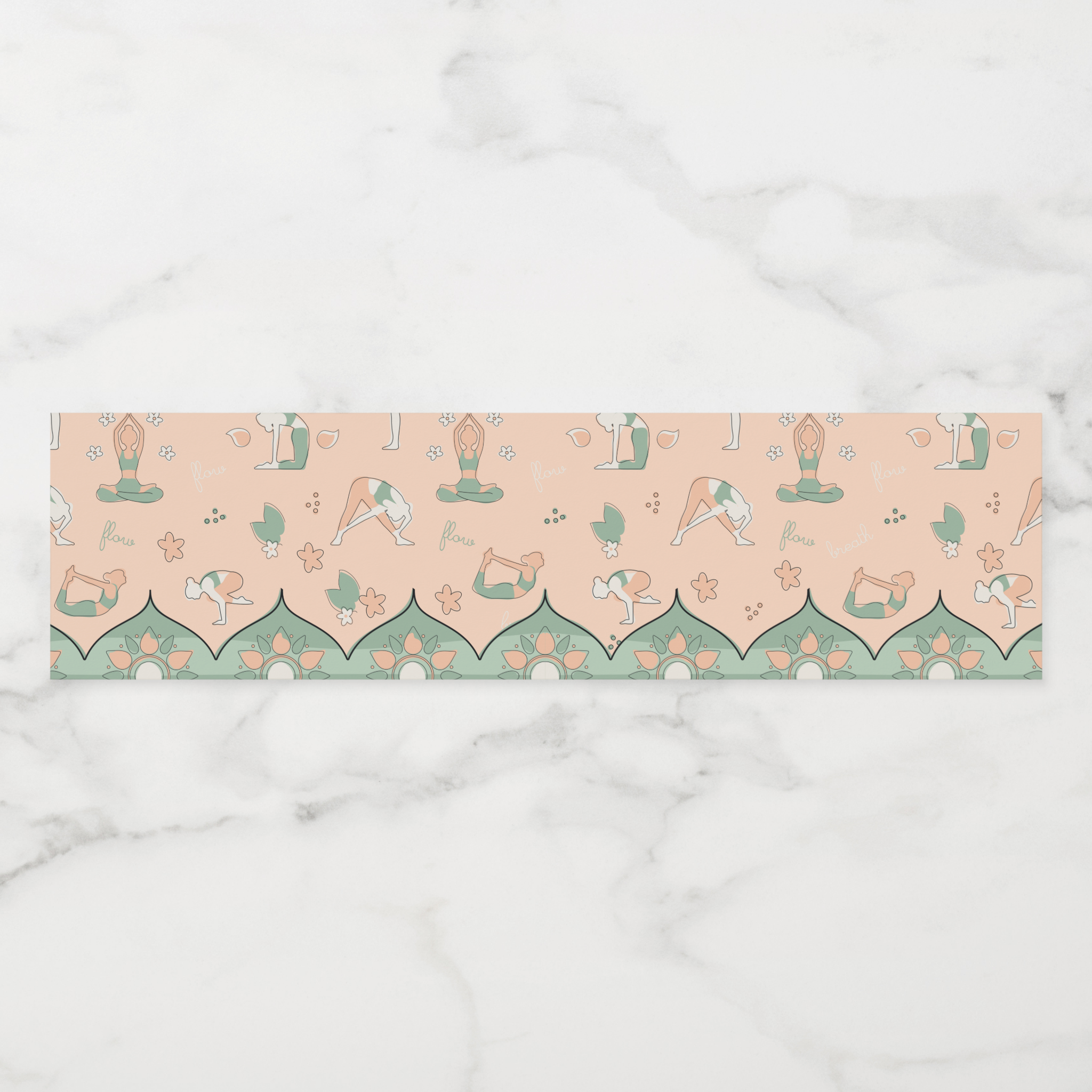 Yoga Water Bottle Labels, Set of 4