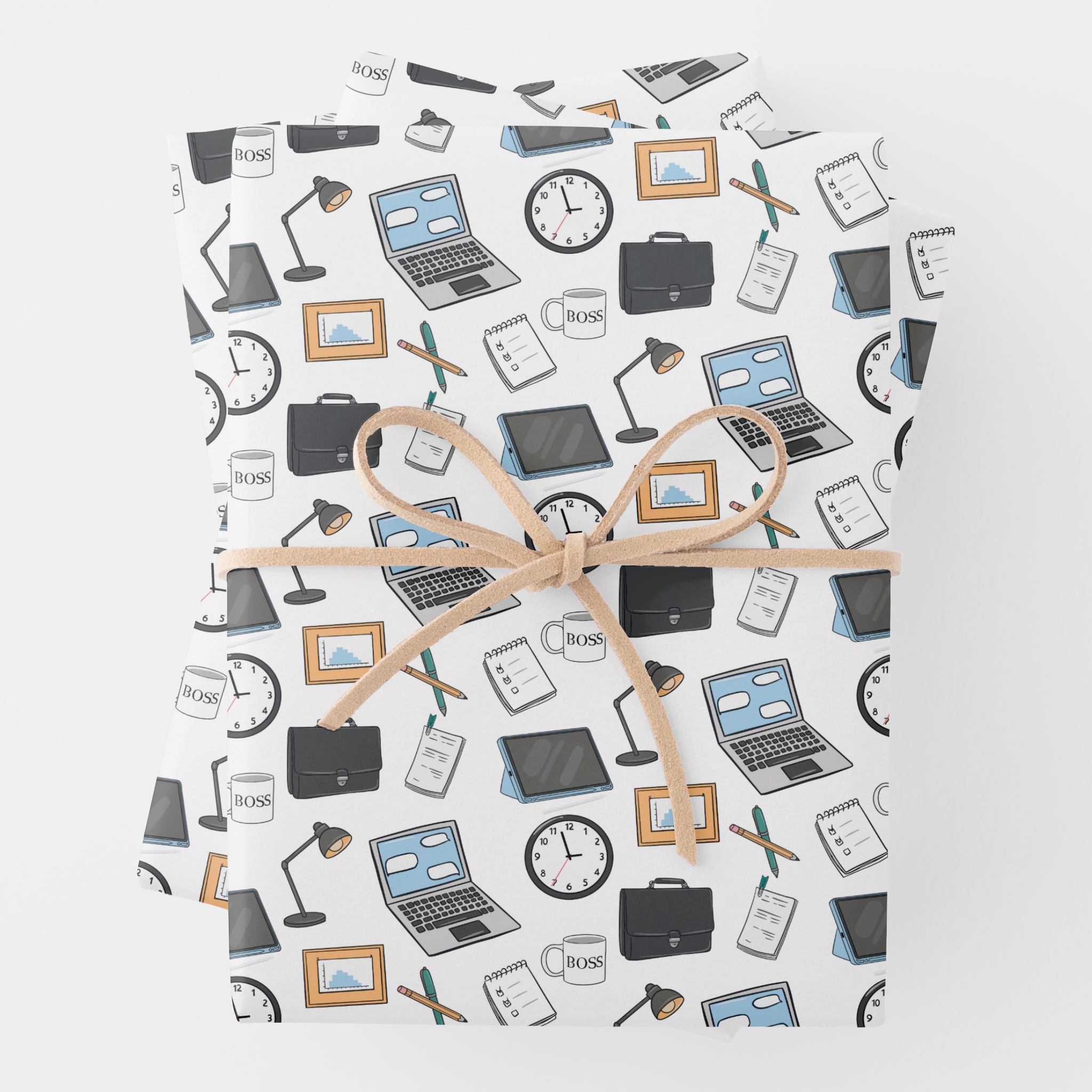 Business Gift Wrapping Paper Sheets, Set of 3