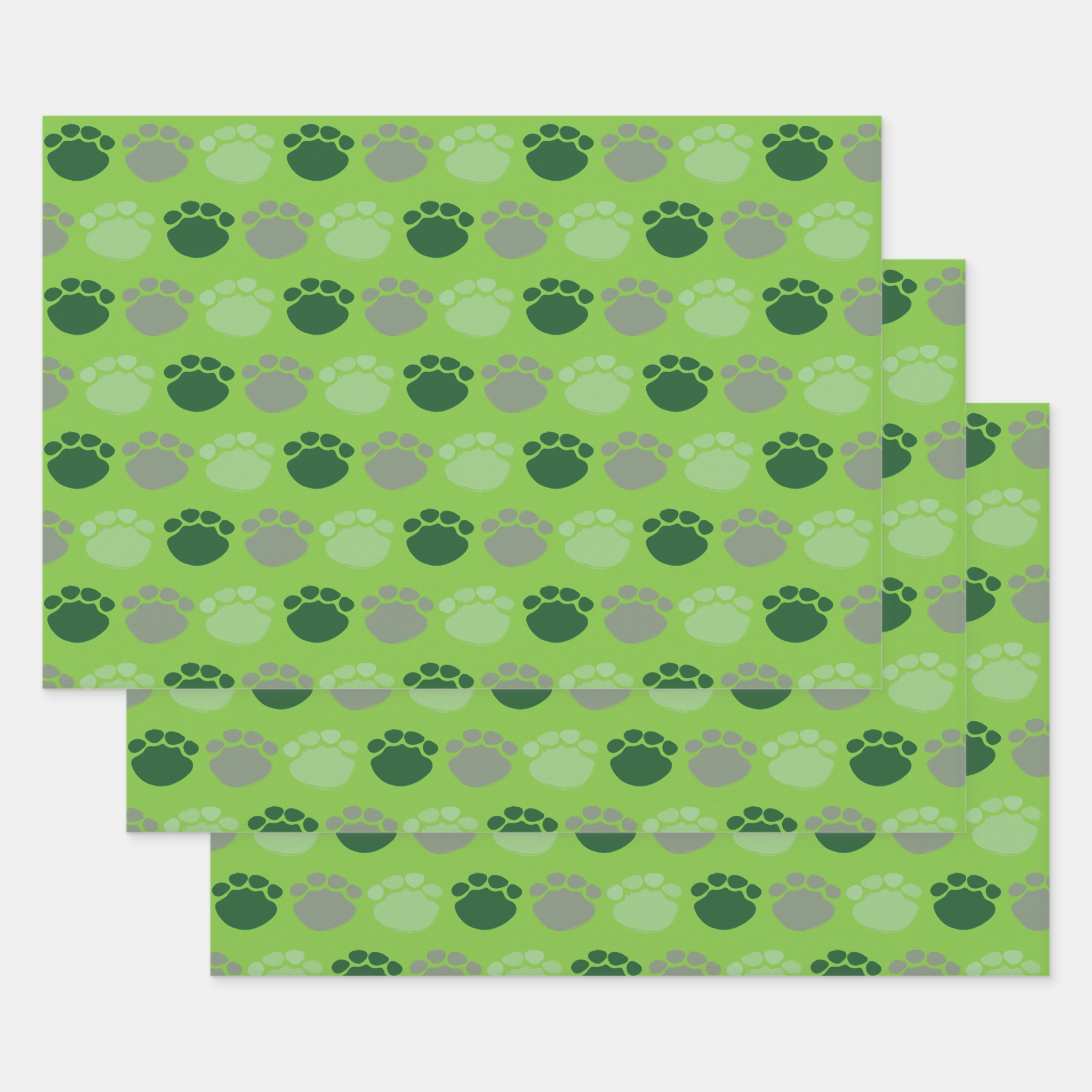 Safari Gift Wrapping Paper Sheets, Set of 3
