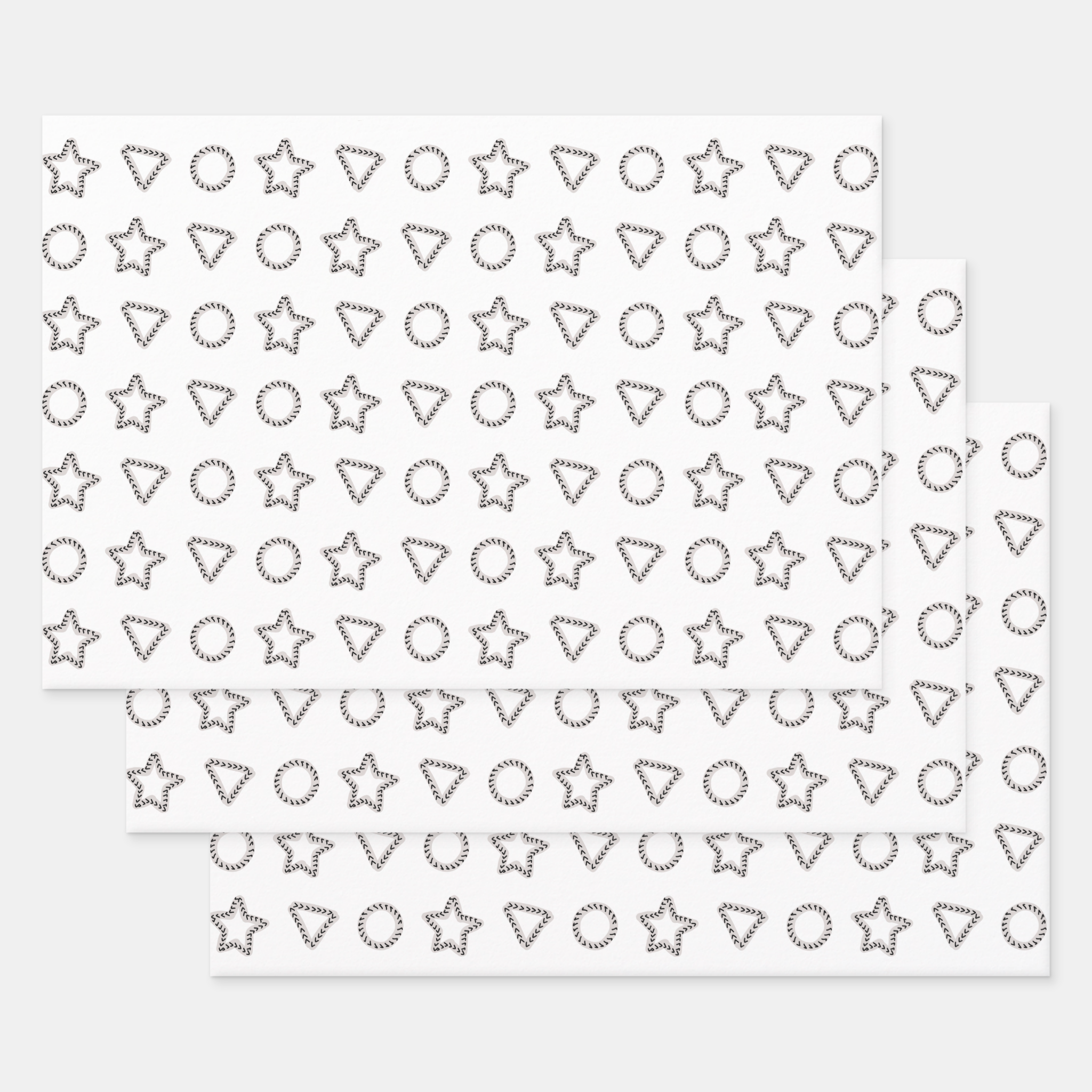 Trucks Gift Wrapping Paper Sheets, Set of 3