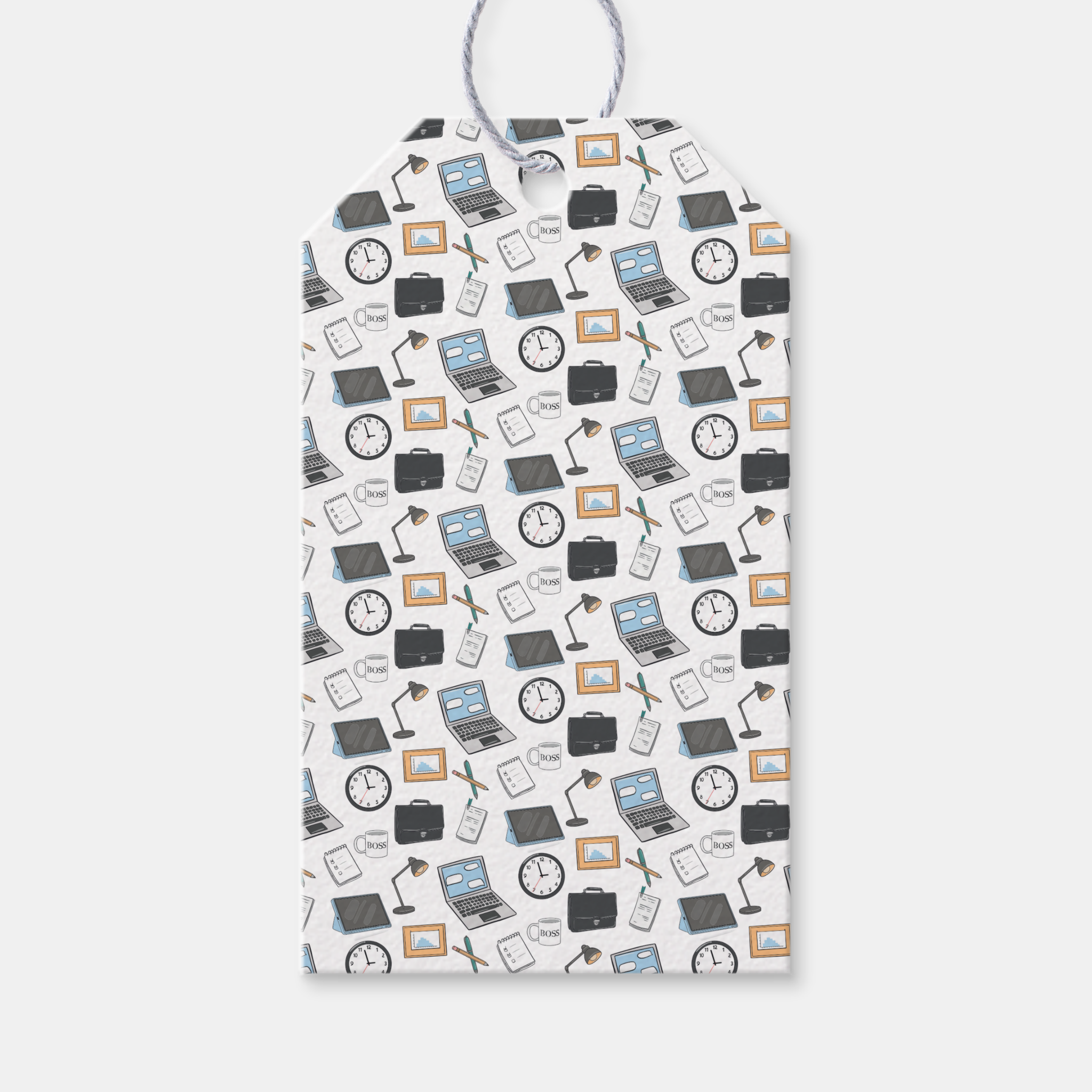 Business Gift Tags With Twine, Set of 10