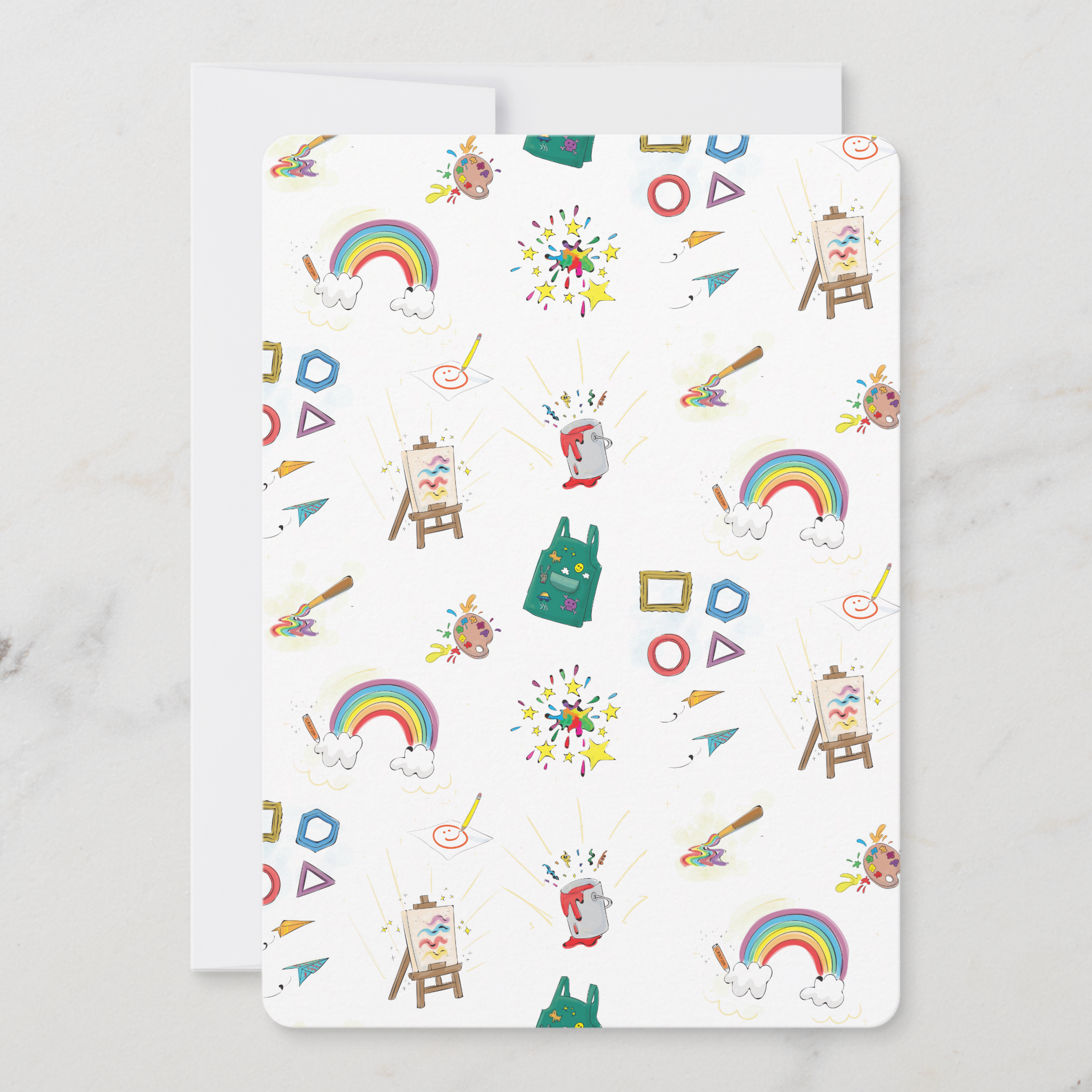 Artists Greeting Card With Envelope