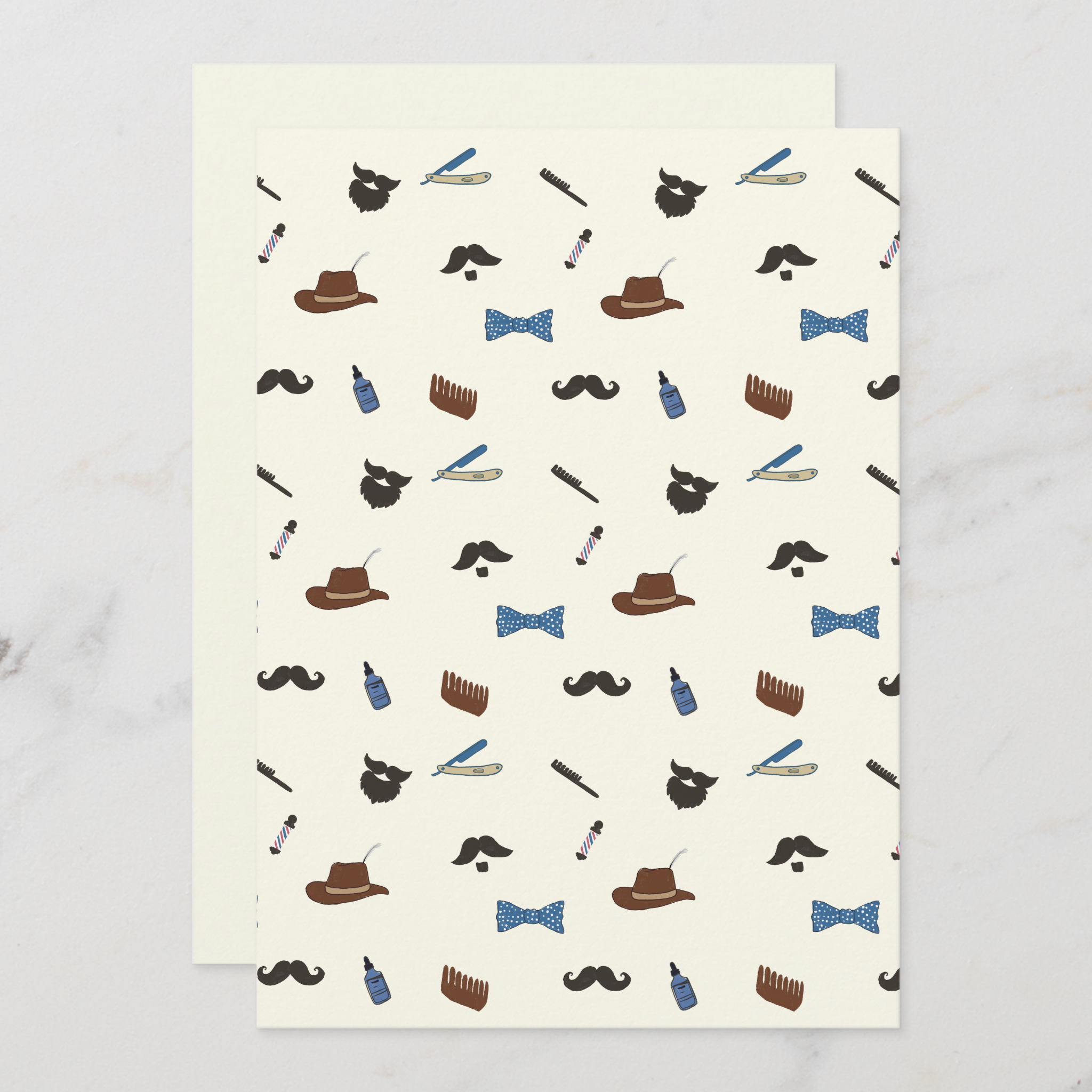 Beard Greeting Card With Envelope