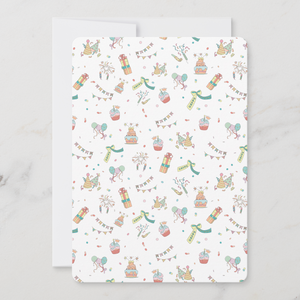 Birthday Greeting Card With Envelope